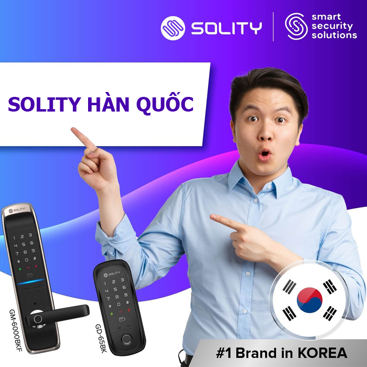 Khóa cửa Solity Hàn Quốc